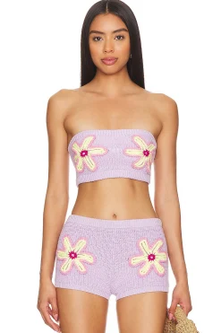 Women Lovers and Friends Matching Sets>Leah Starfish Top