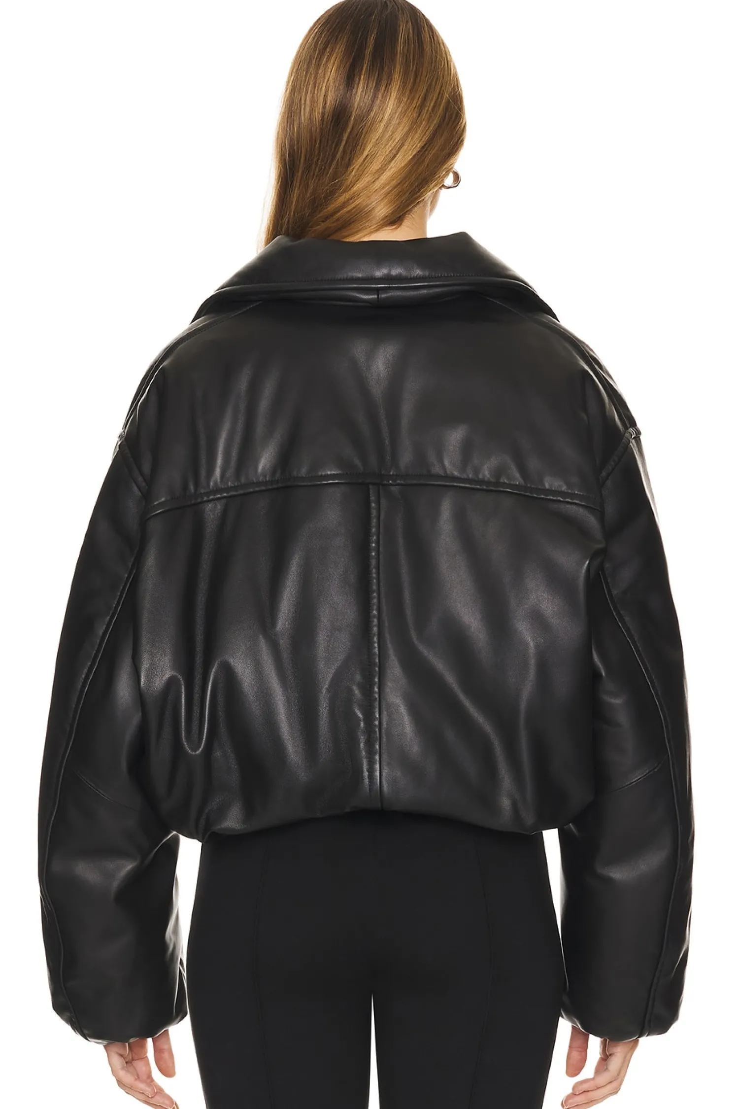 Women AEXAE Jackets & Coats>Leather Bomber Jacket