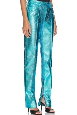 Women LaQuan Smith Pants>Leather Tapered Pant