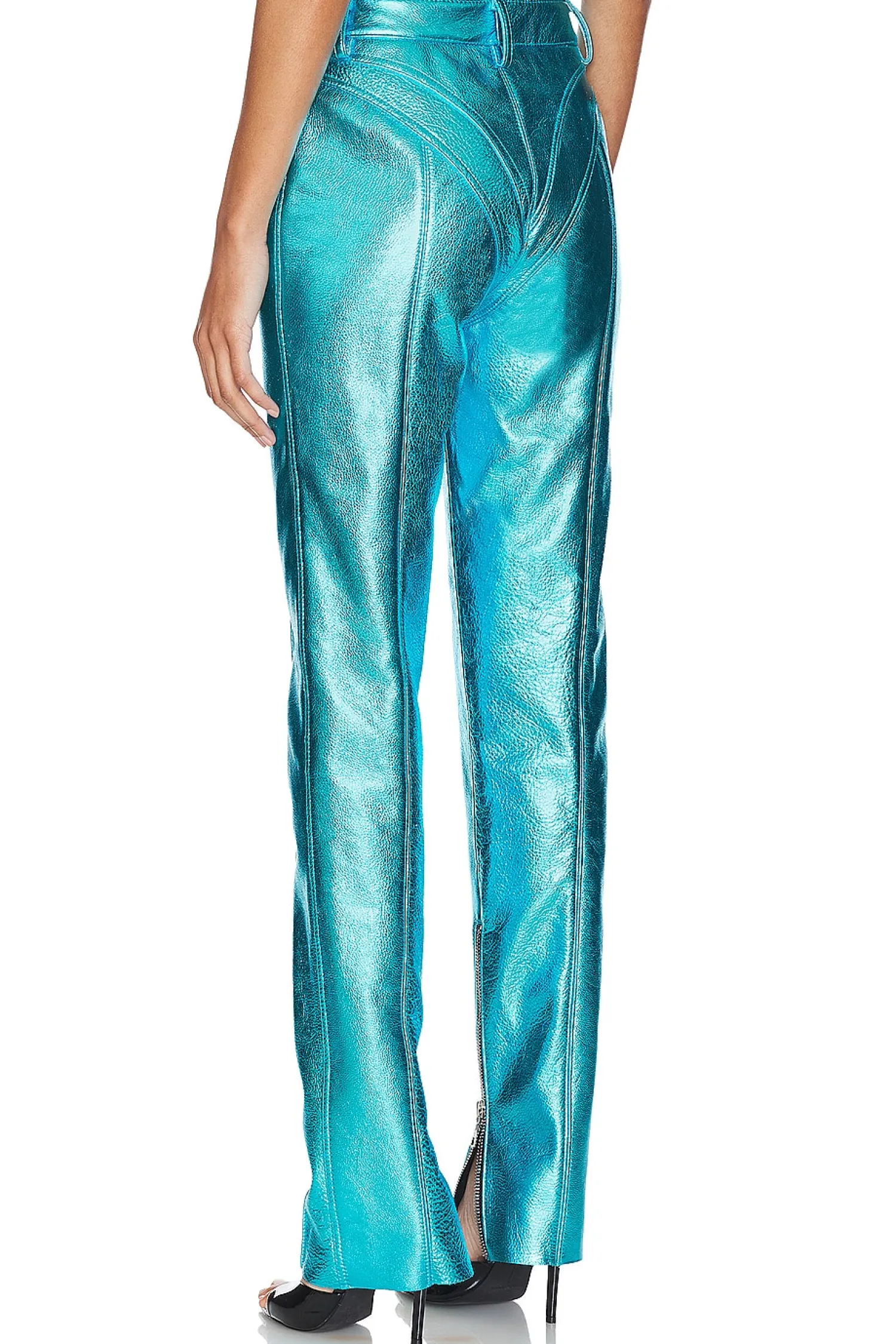 Women LaQuan Smith Pants>Leather Tapered Pant