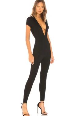 Women superdown Jumpsuits>Leona Deep V Catsuit