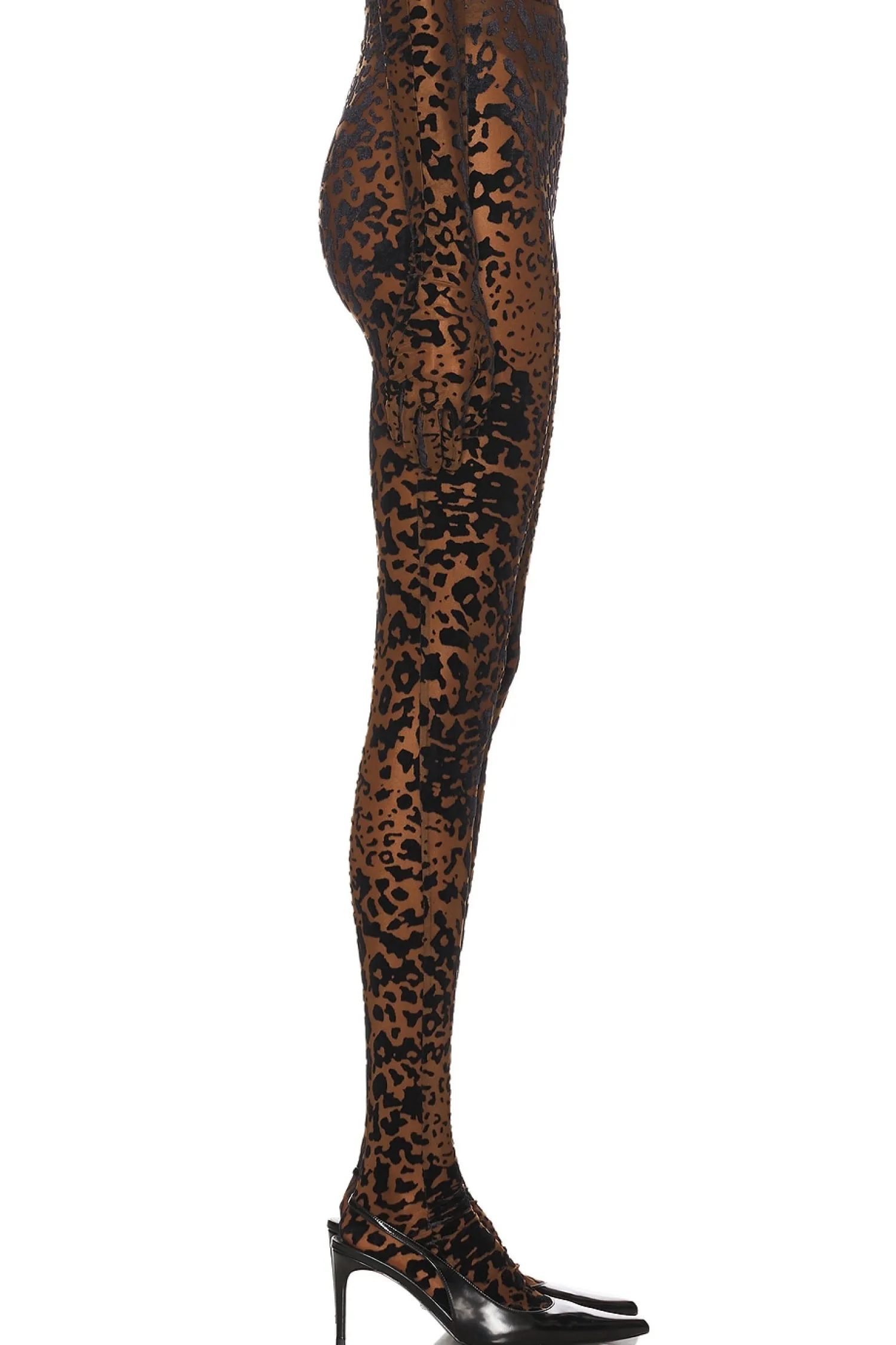 Women Alex Perry Pants>Leopard Burnout Mesh Stocking