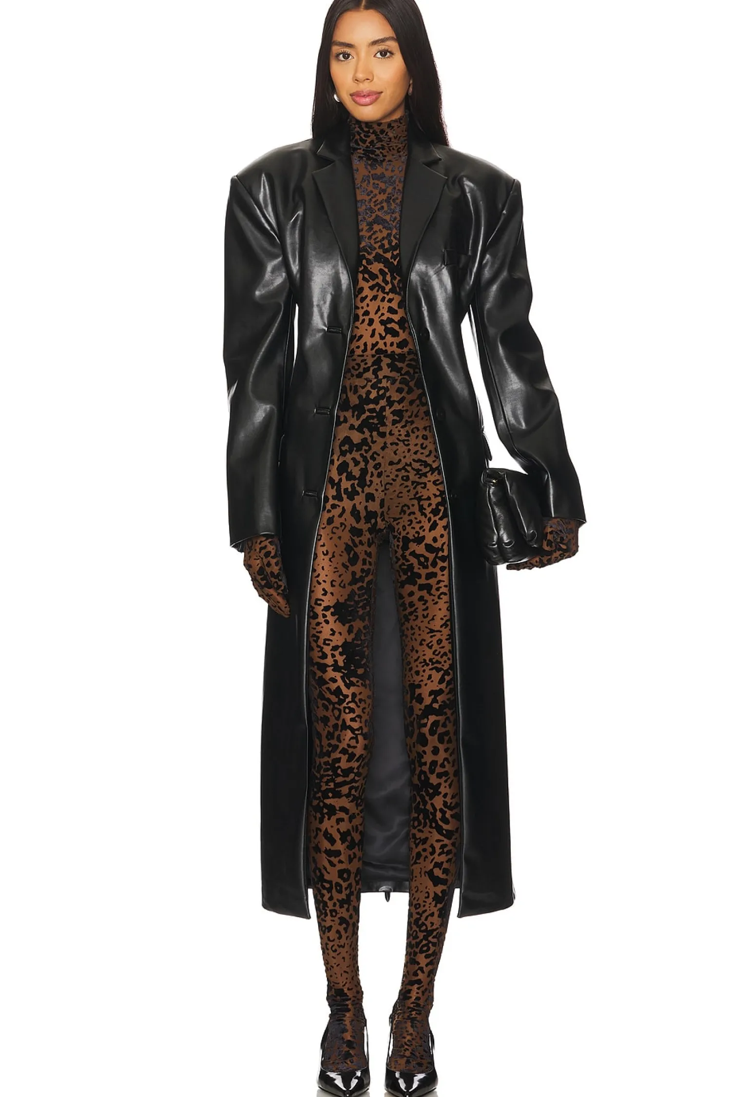 Women Alex Perry Pants>Leopard Burnout Mesh Stocking
