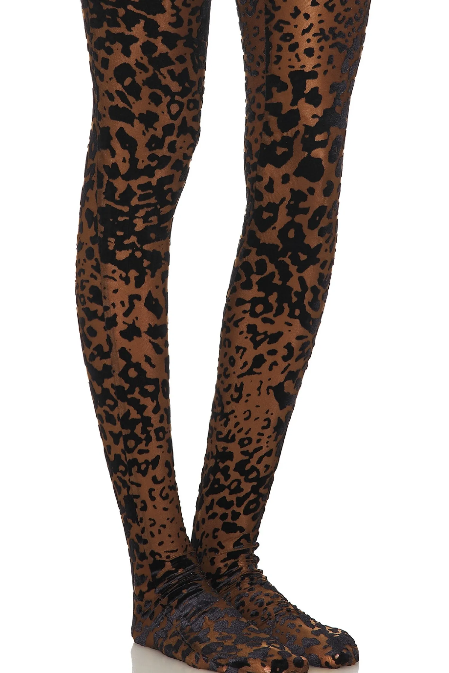 Women Alex Perry Pants>Leopard Burnout Mesh Stocking