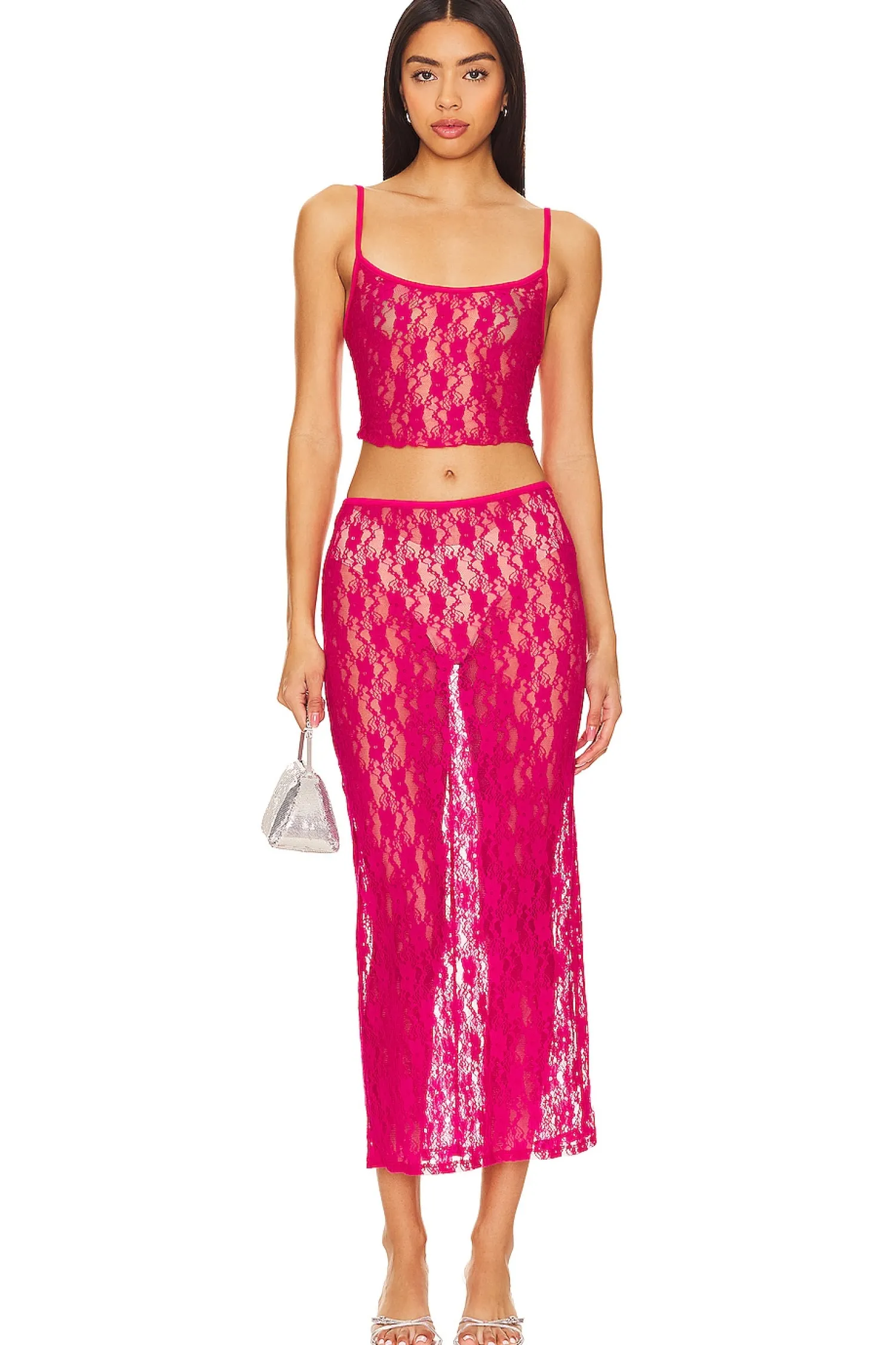 Women Lovers and Friends Matching Sets>Lia Sheer Skirt