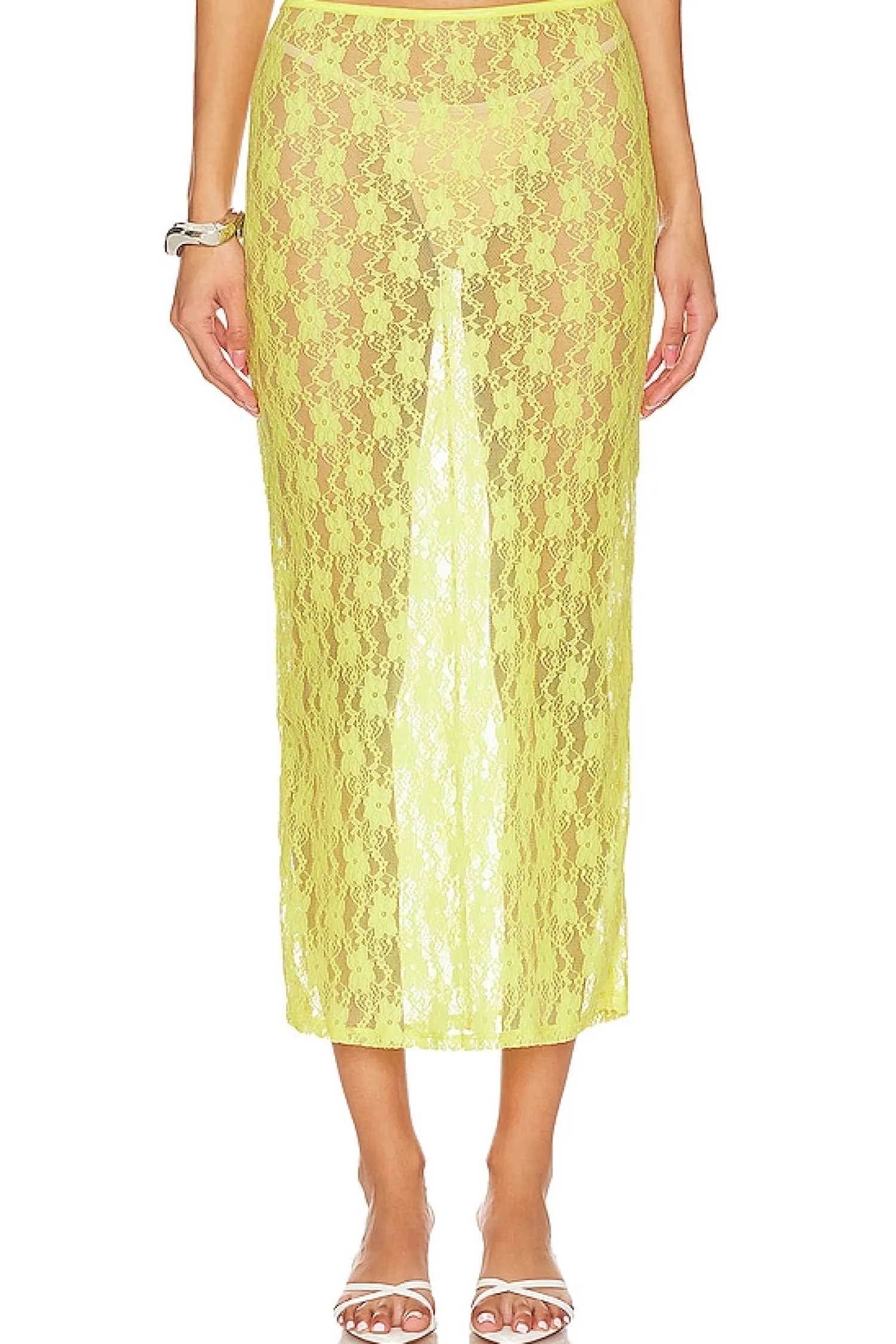 Women Lovers and Friends Matching Sets>Lia Sheer Skirt