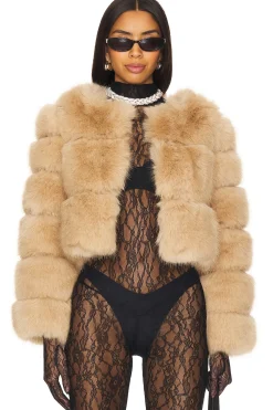 Women Line & Dot Jackets & Coats>Liana Faux Fur Jacket