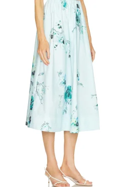 Women Zimmermann Matching Sets>Lightburst Gathered Midi Skirt