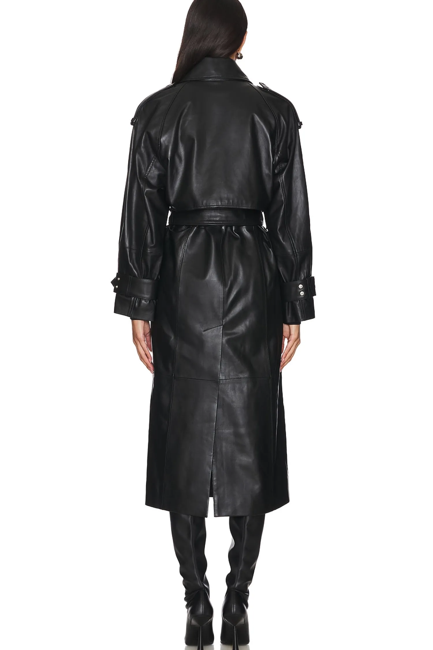 Women Ivy Oak Jackets & Coats>Lilith Leather Trench Coat