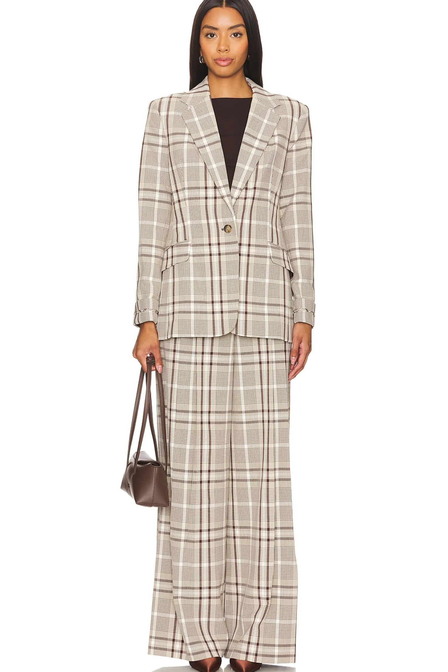 Women SIMKHAI Jackets & Coats>Lillie Peak Lapel Single Breasted Blazer