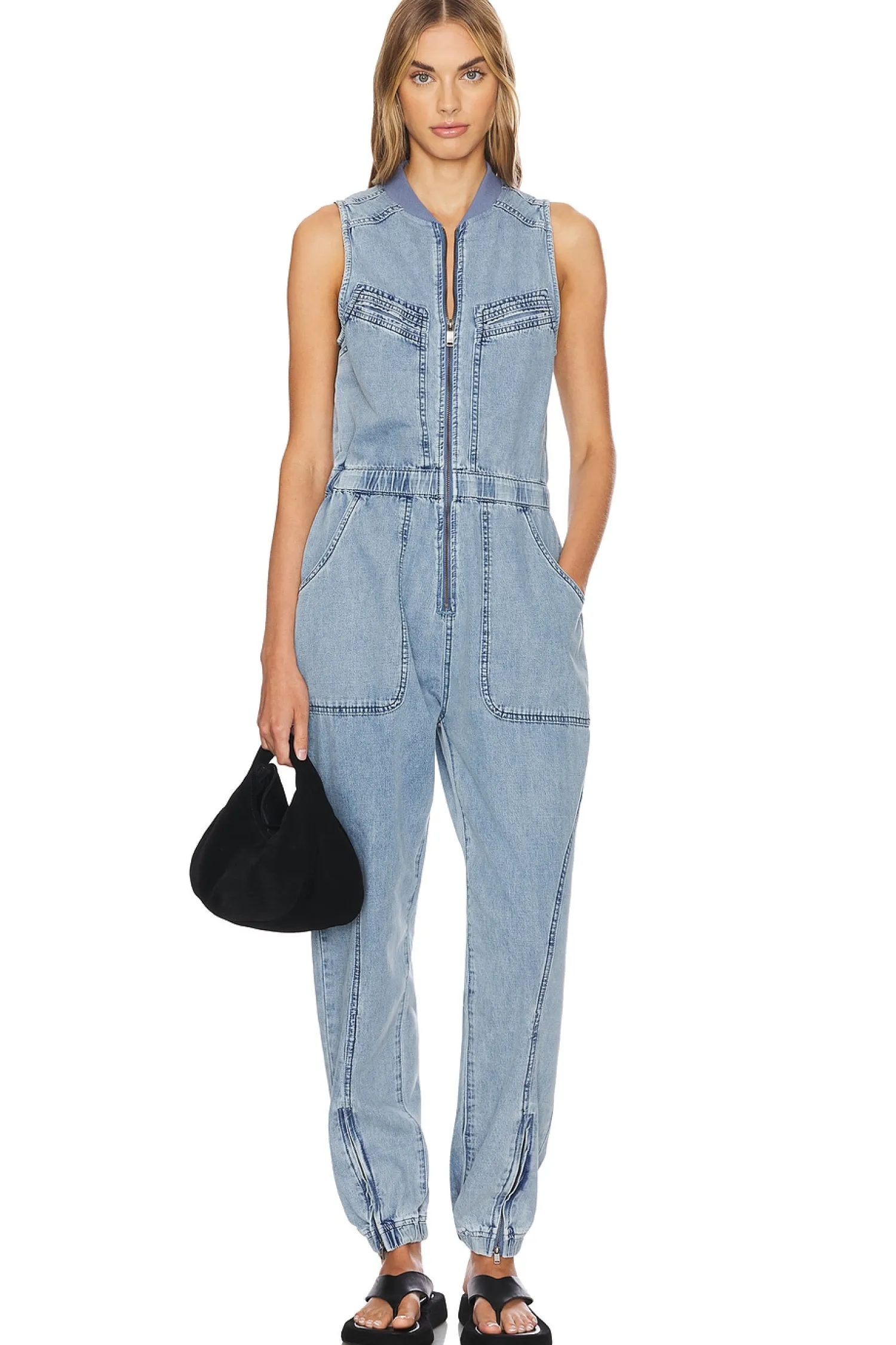 Women One Teaspoon Jumpsuits>Lilly Denim Jumpsuit
