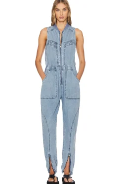Women One Teaspoon Jumpsuits>Lilly Denim Jumpsuit