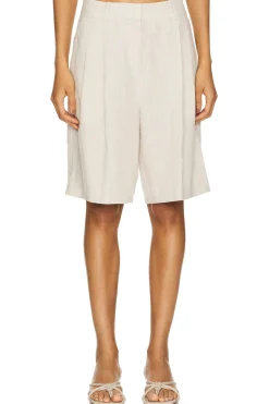 Women GRLFRND Matching Sets>Linen Bermuda Shorts