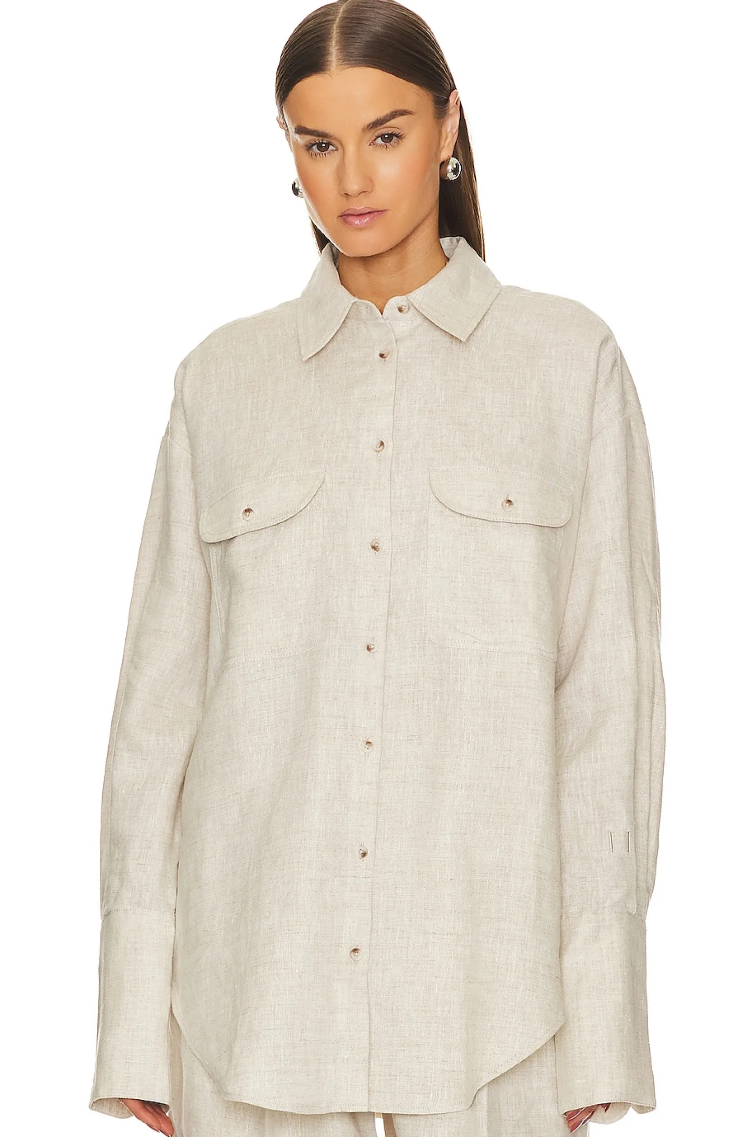 Women Helsa Matching Sets>Linen Button Down Shirt