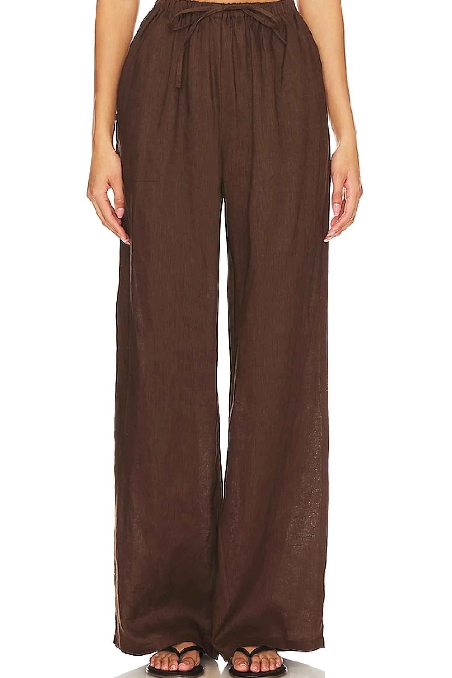 Women AEXAE Pants|Loungewear>Linen Drawstring Trouser