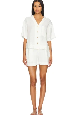 Women eberjey Lingerie & Sleepwear>Linen Short Set