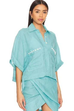 Women PQ Matching Sets>Linen Top