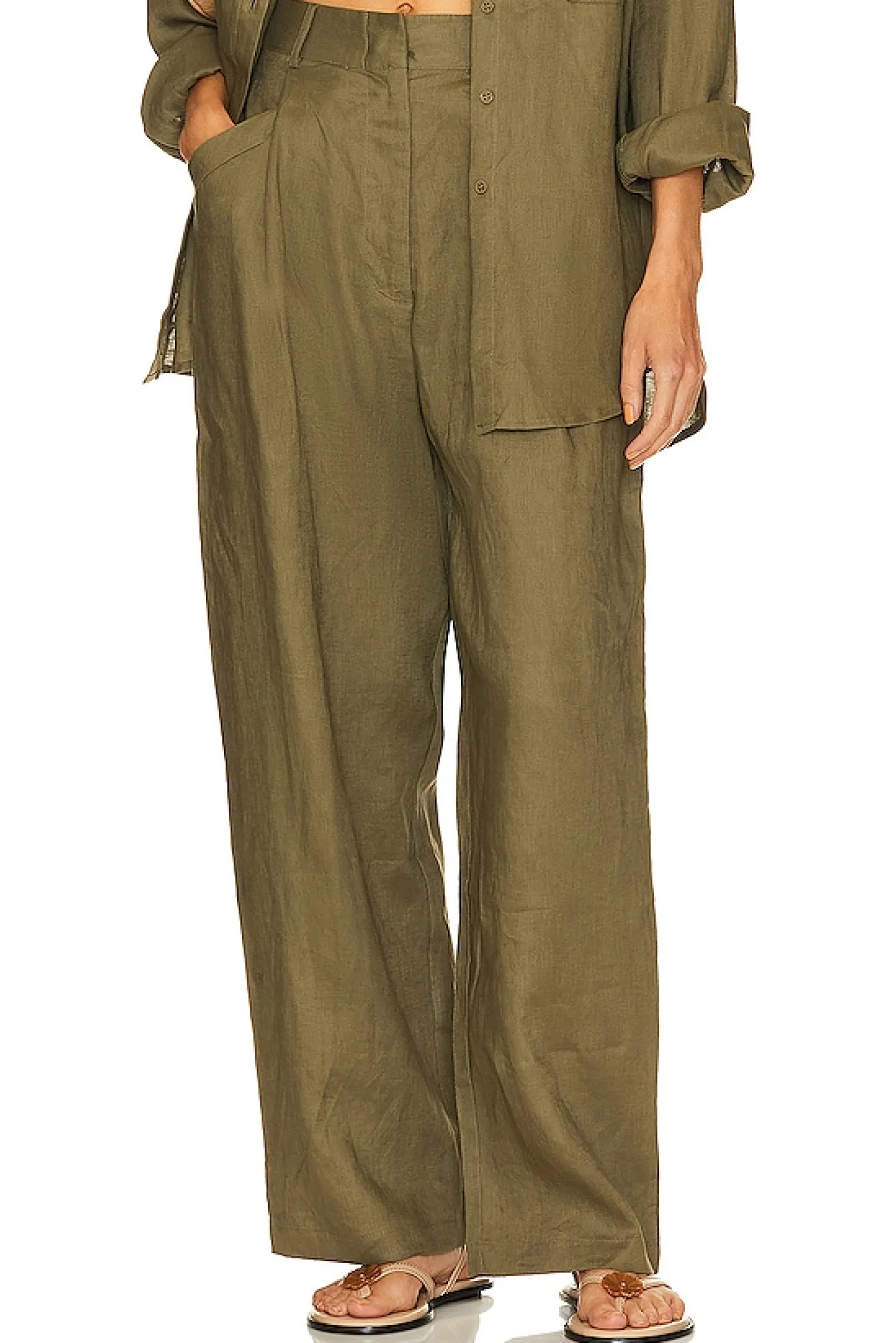 Women AEXAE Pants>Linen Trousers