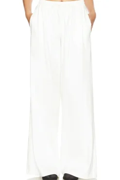 Women MONROW Pants>Linen Wide Leg Pant