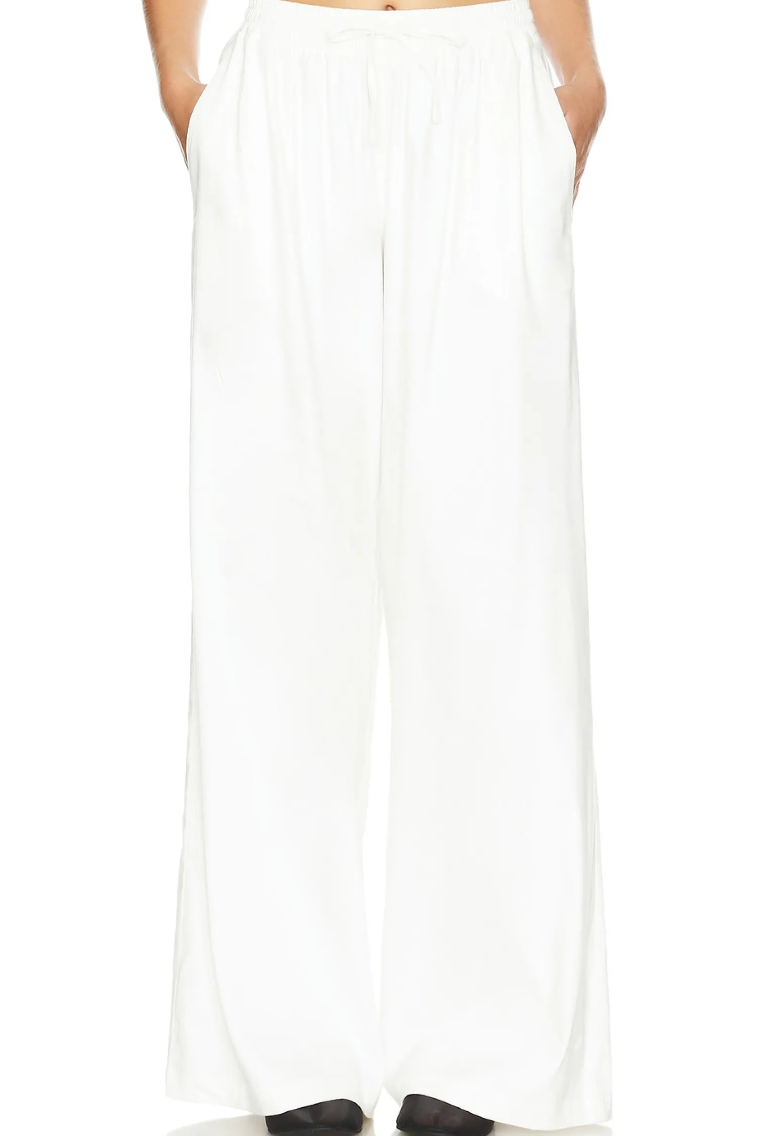 Women MONROW Pants>Linen Wide Leg Pant