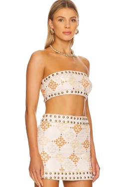 Women MAJORELLE Matching Sets>Liza Embroidered Crop Top