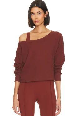 Women Spiritual Gangster Loungewear>Lofty Slub Rib Vida Pullover
