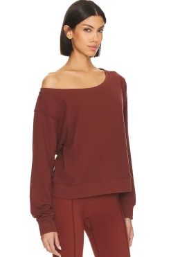 Women Spiritual Gangster Loungewear>Lofty Slub Rib Vida Pullover