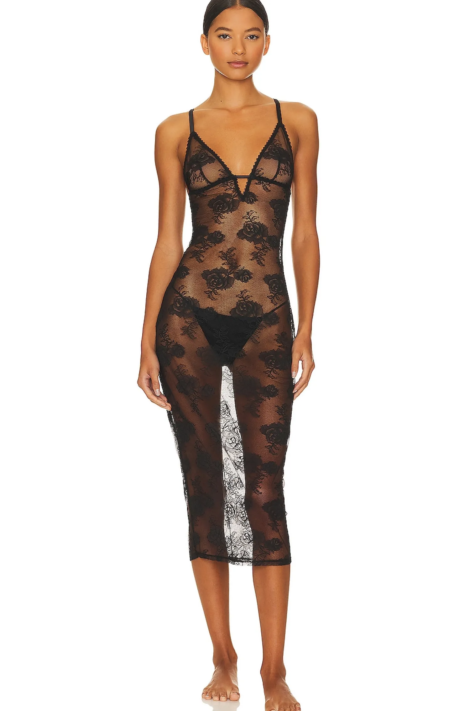 Women fleur du mal Lingerie & Sleepwear>Long Bouquet Slip