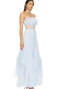 Women BCBGMAXAZRIA Dresses>Long Corset Evening Dress