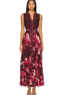 Women HEMANT AND NANDITA Dresses>Long Dress With Tie Up Belt