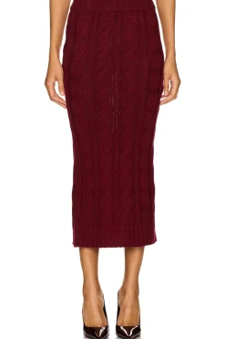 Women Rowen Rose Matching Sets>Long Knit Skirt