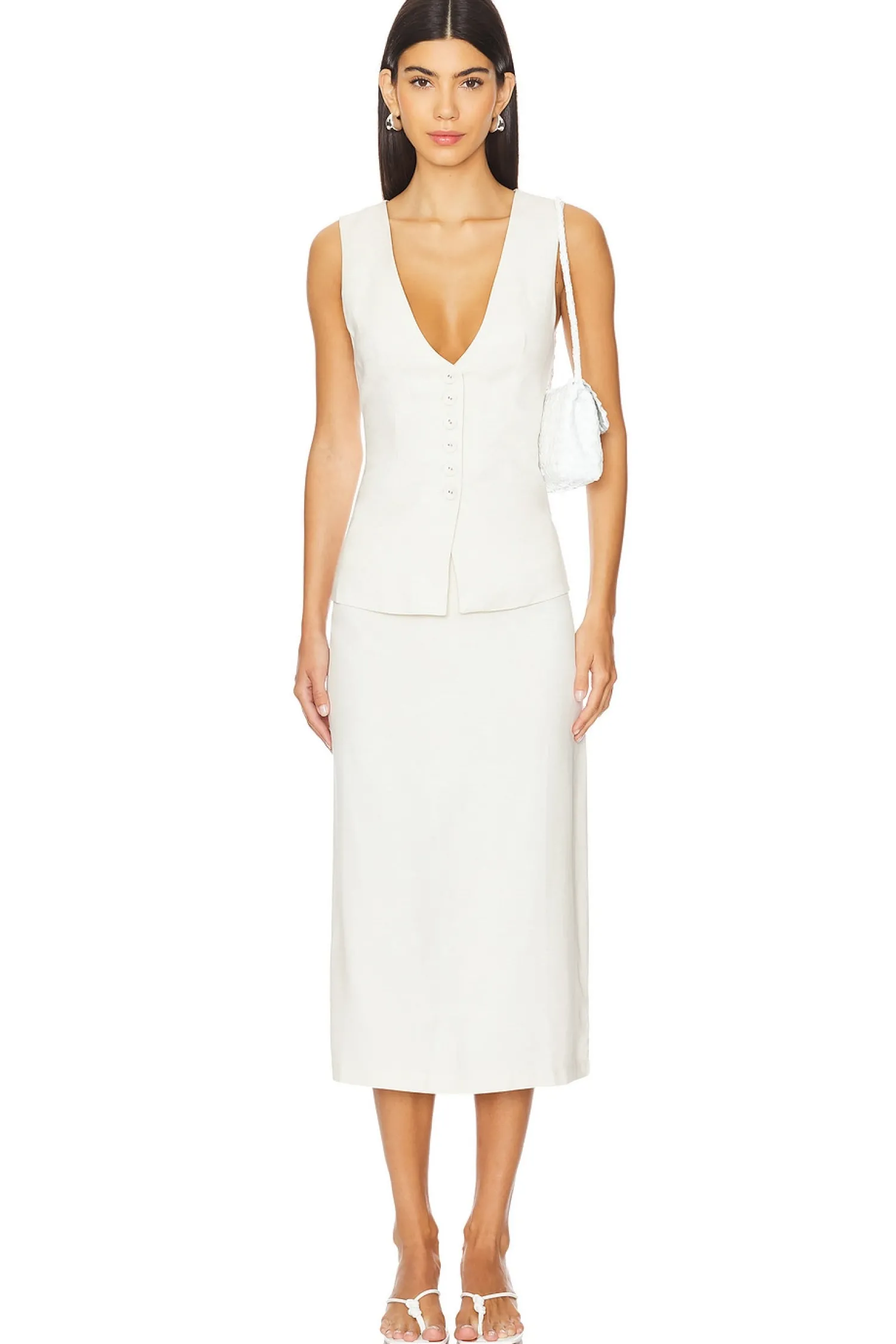 Women WeWoreWhat Matching Sets>Long Line Vest