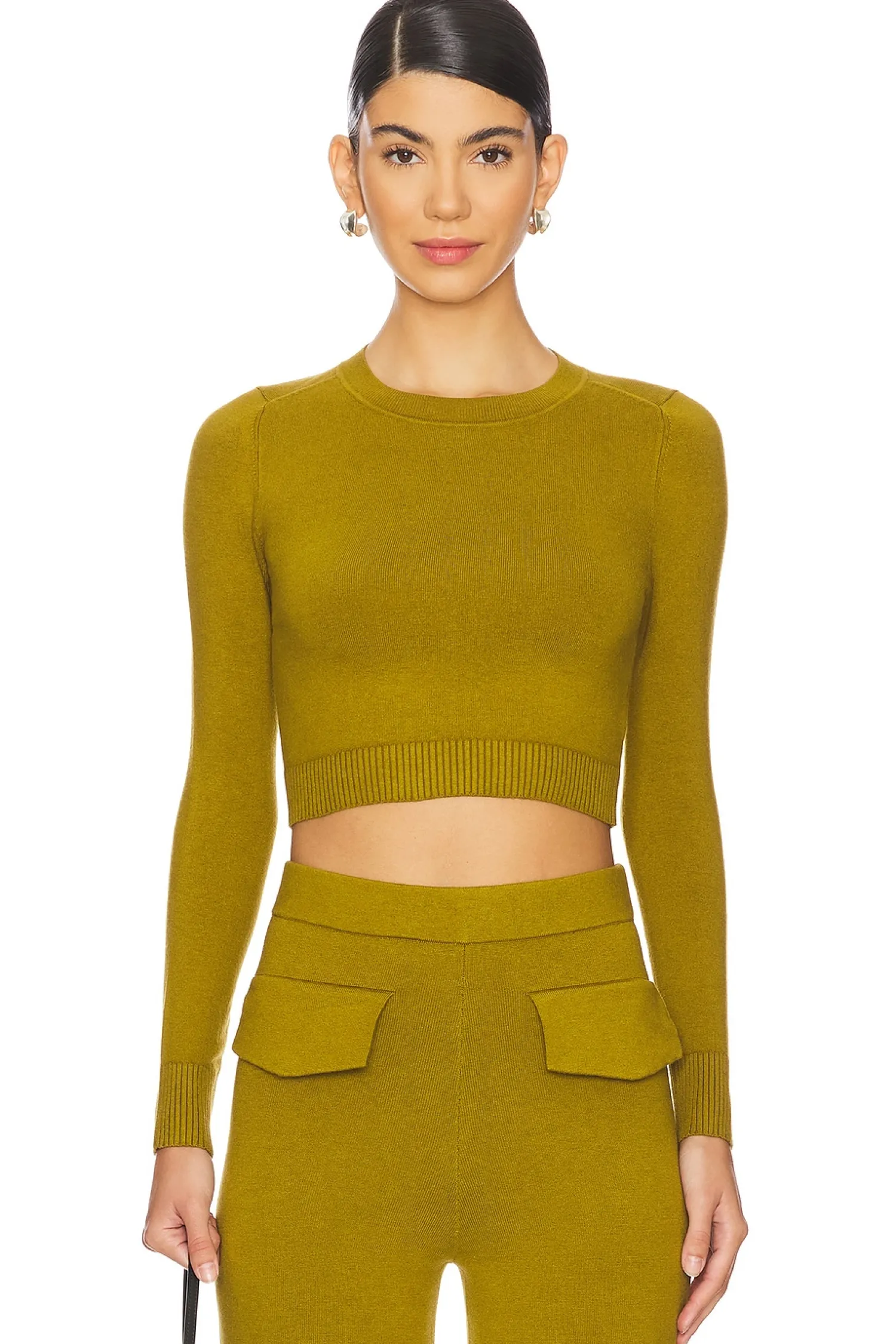 Women JoosTricot Matching Sets>Long Sleeve Crop Top