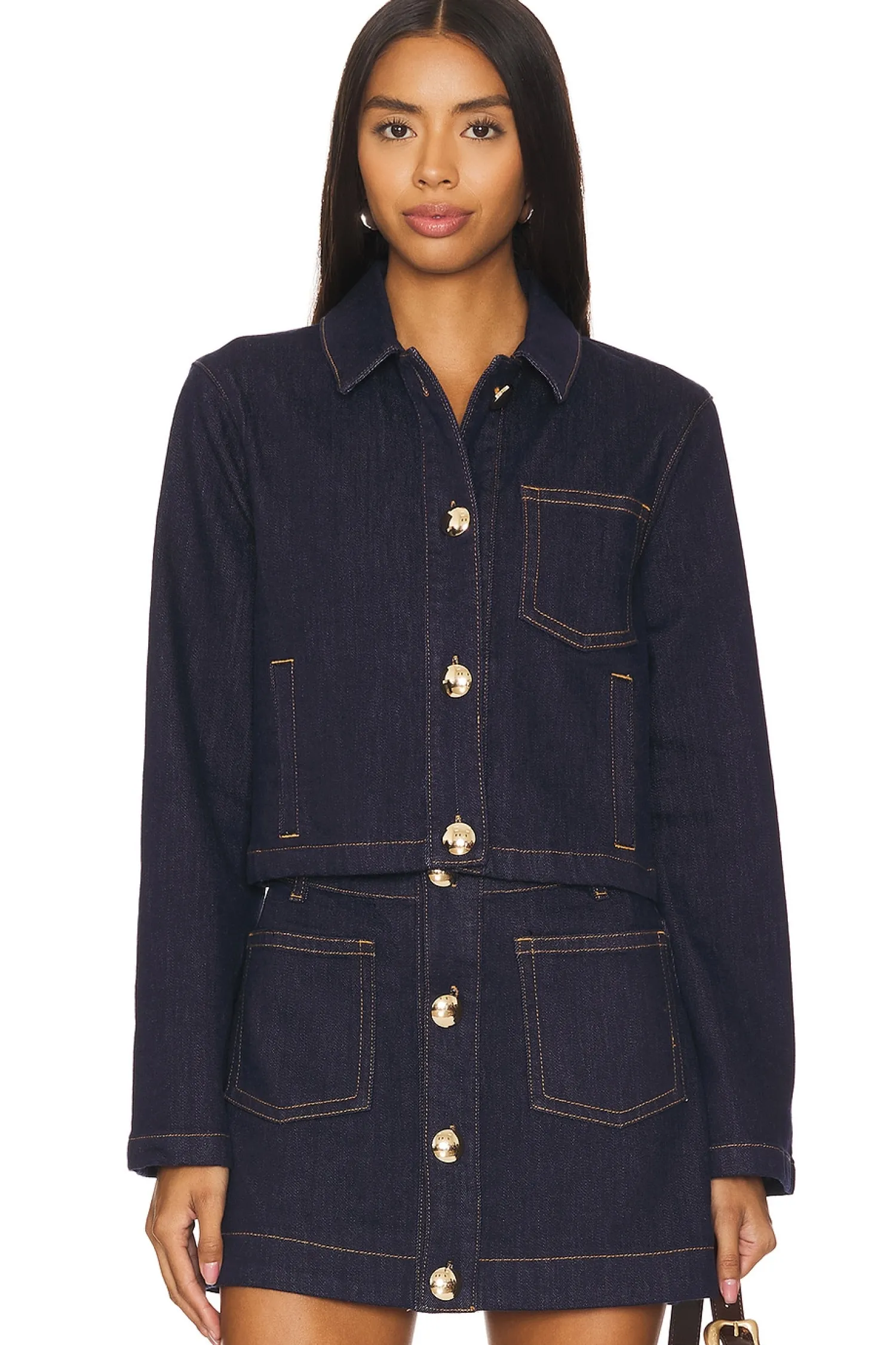 Women Bardot Matching Sets>Lorenzo Denim Shirt