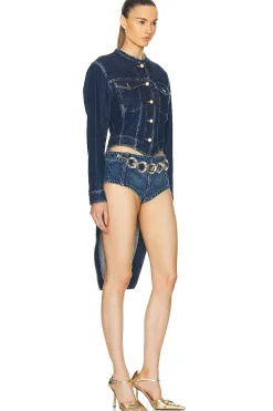 Women FWRD Renew Jackets & Coats>Louis Vuitton Denim Tail Jacket