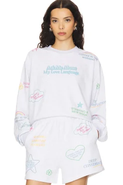 Women The Mayfair Group Loungewear>Love Languages Crewneck