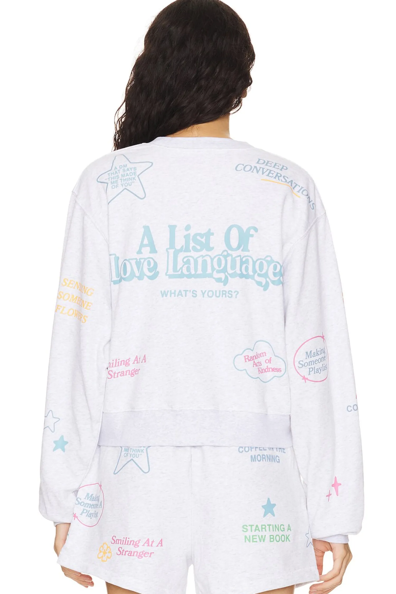 Women The Mayfair Group Loungewear>Love Languages Crewneck
