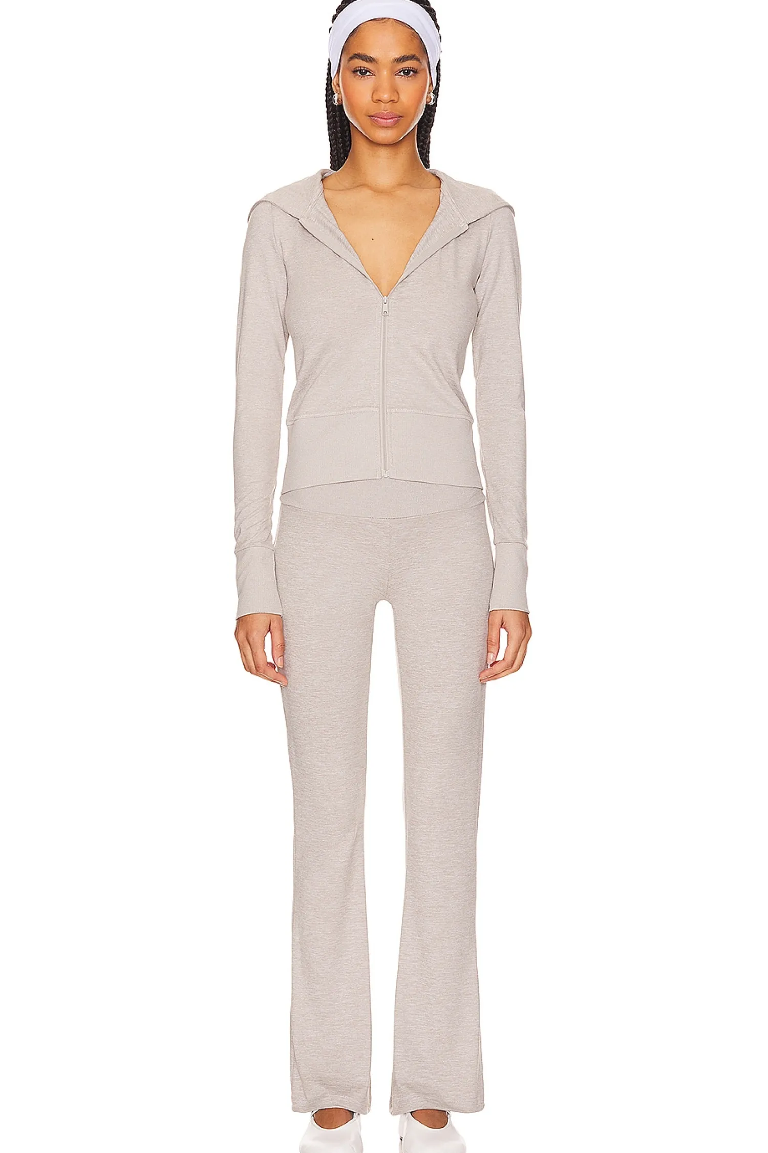 Women WeWoreWhat Loungewear>Low Rise Flare Pant