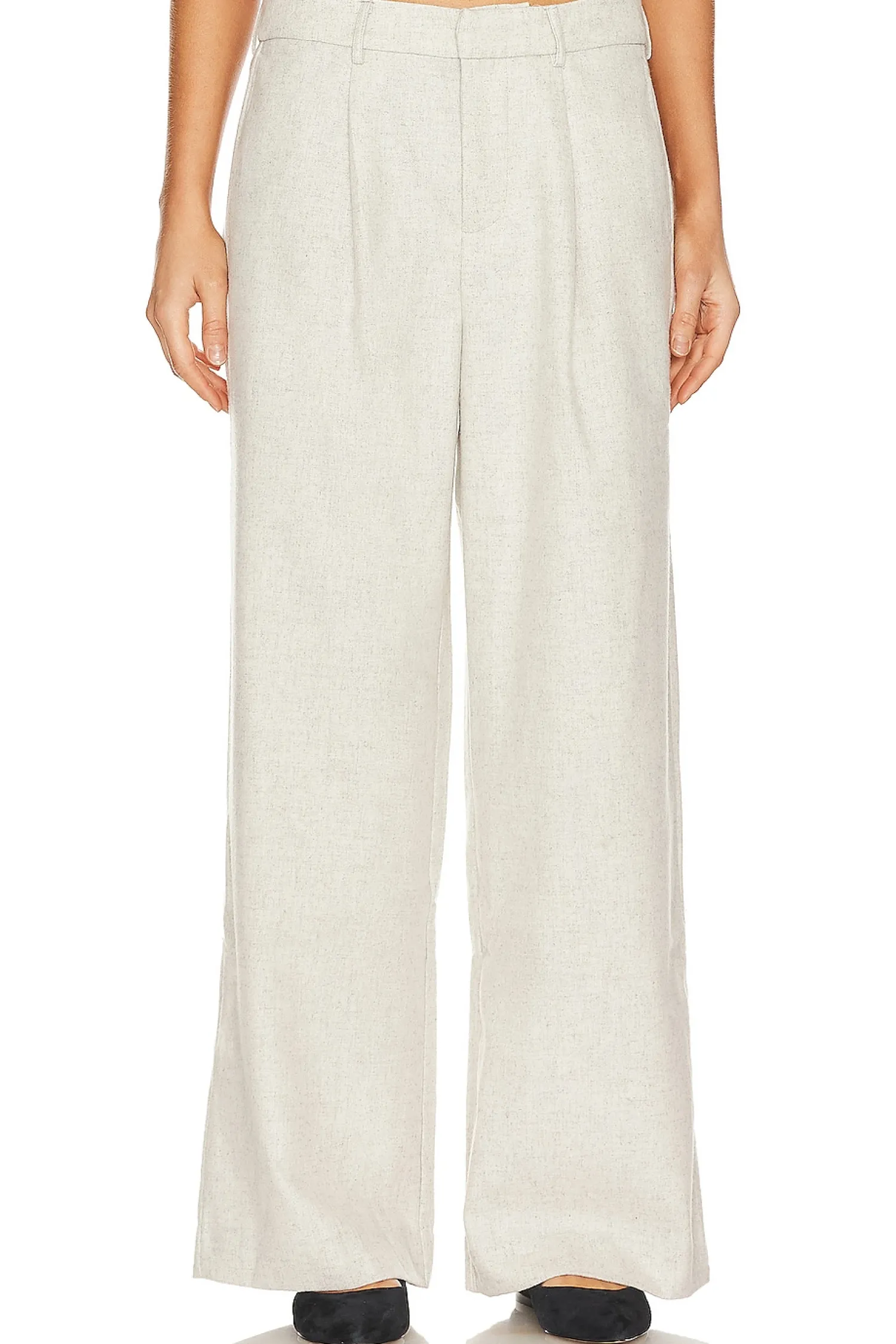 Women WeWoreWhat Pants|Matching Sets>Low Rise Wool Trousers