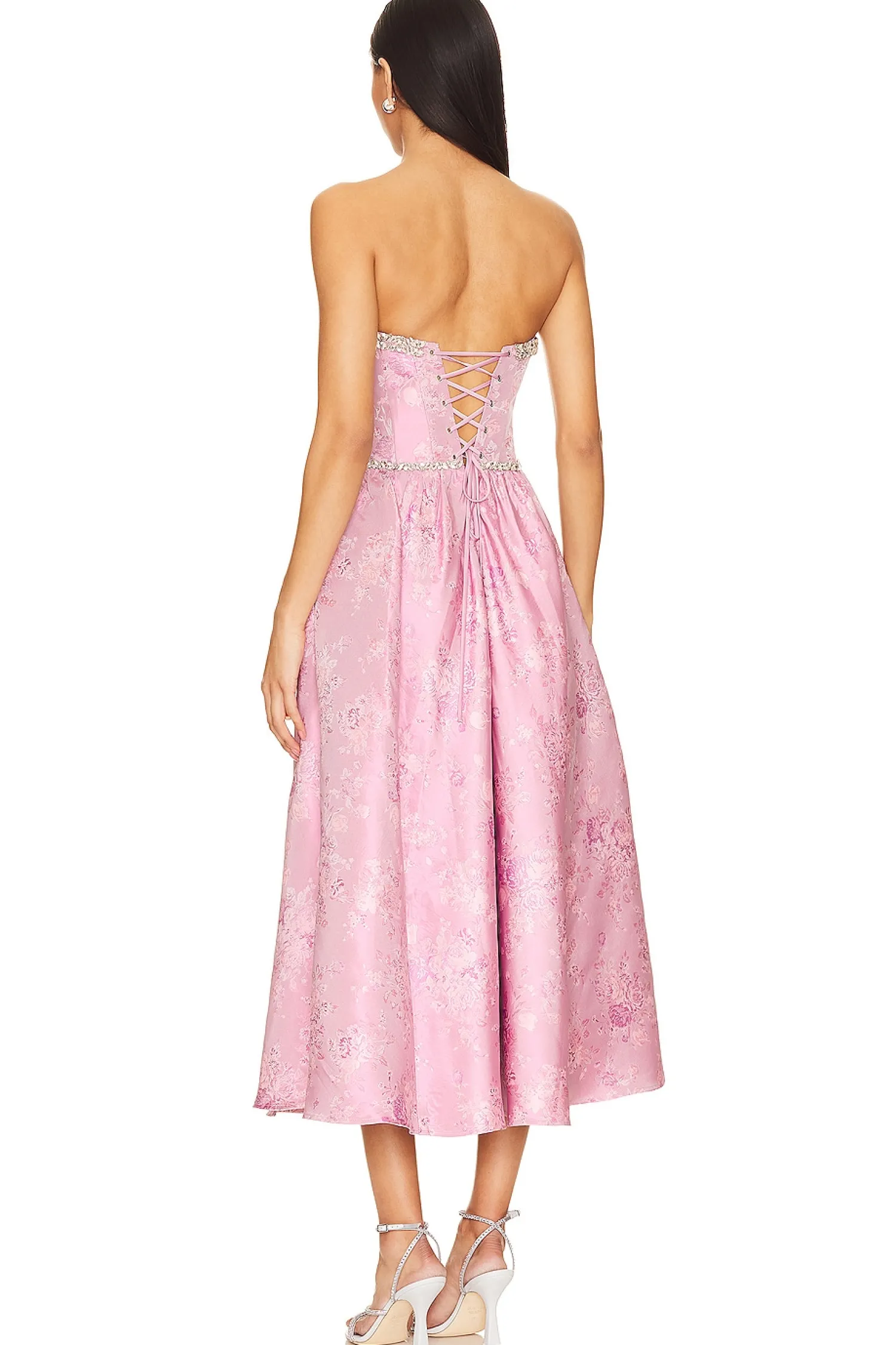 Women V. Chapman Dresses>Lucia Corset Midi Dress