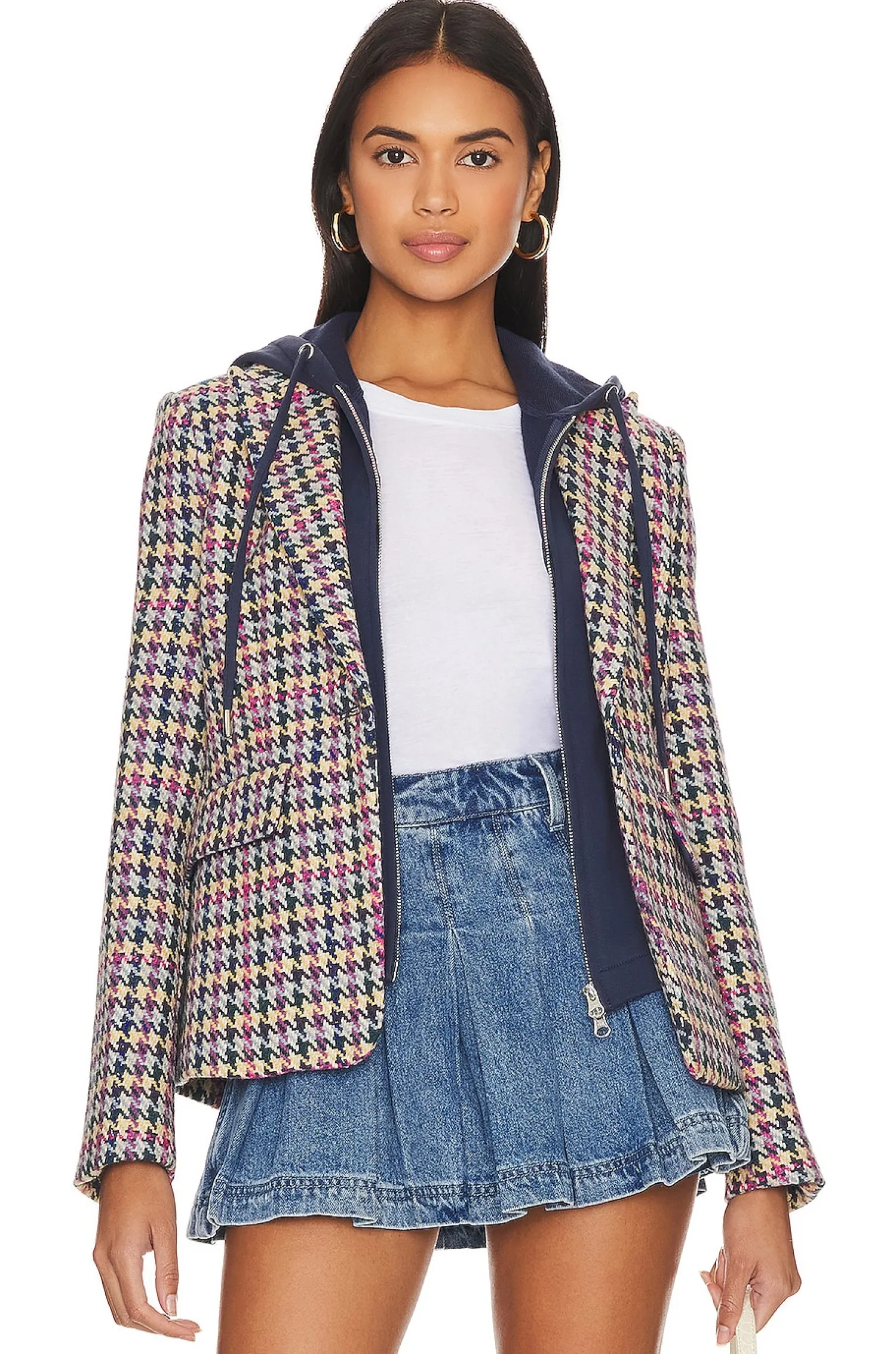 Women Central Park West Jackets & Coats>Lucia Multi Houndstooth Jacket