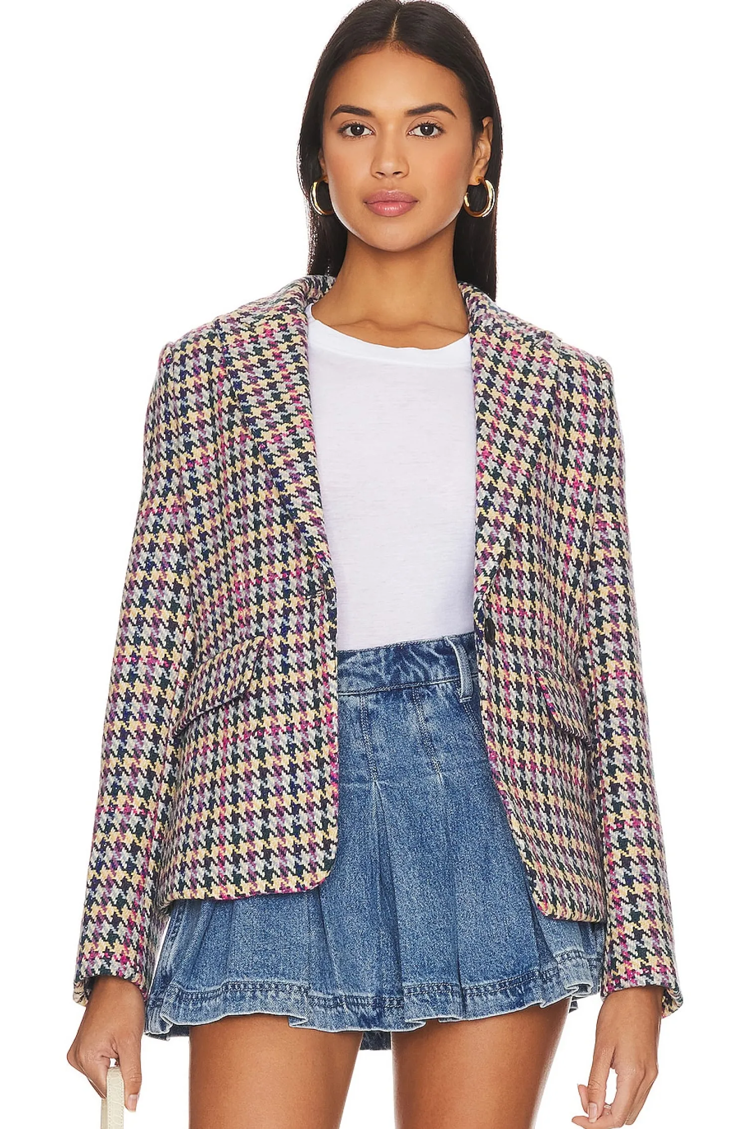 Women Central Park West Jackets & Coats>Lucia Multi Houndstooth Jacket
