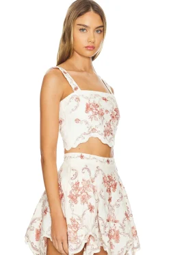 Women Agua by Agua Bendita Matching Sets>Luciana Cropped Top