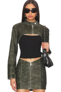 Women superdown Jackets & Coats>Lupita Faux Leather Jacket