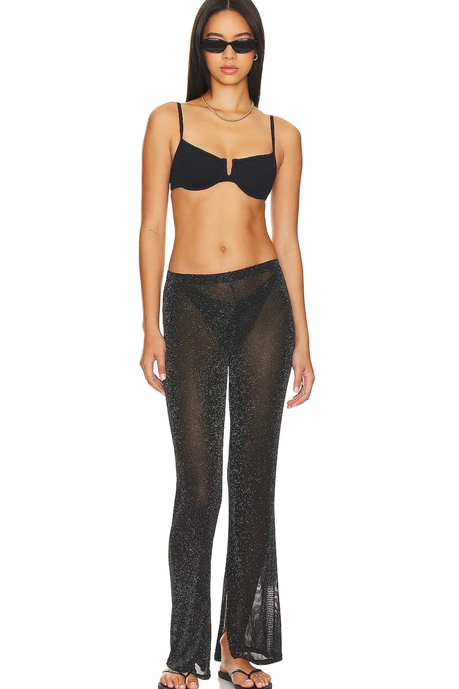 Women LSPACE Pants>Lurex Mesh Kari Pant