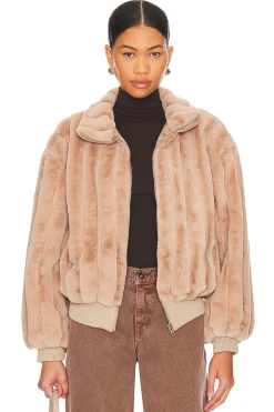 Women Line & Dot Jackets & Coats>Lux Faux Fur Jacket