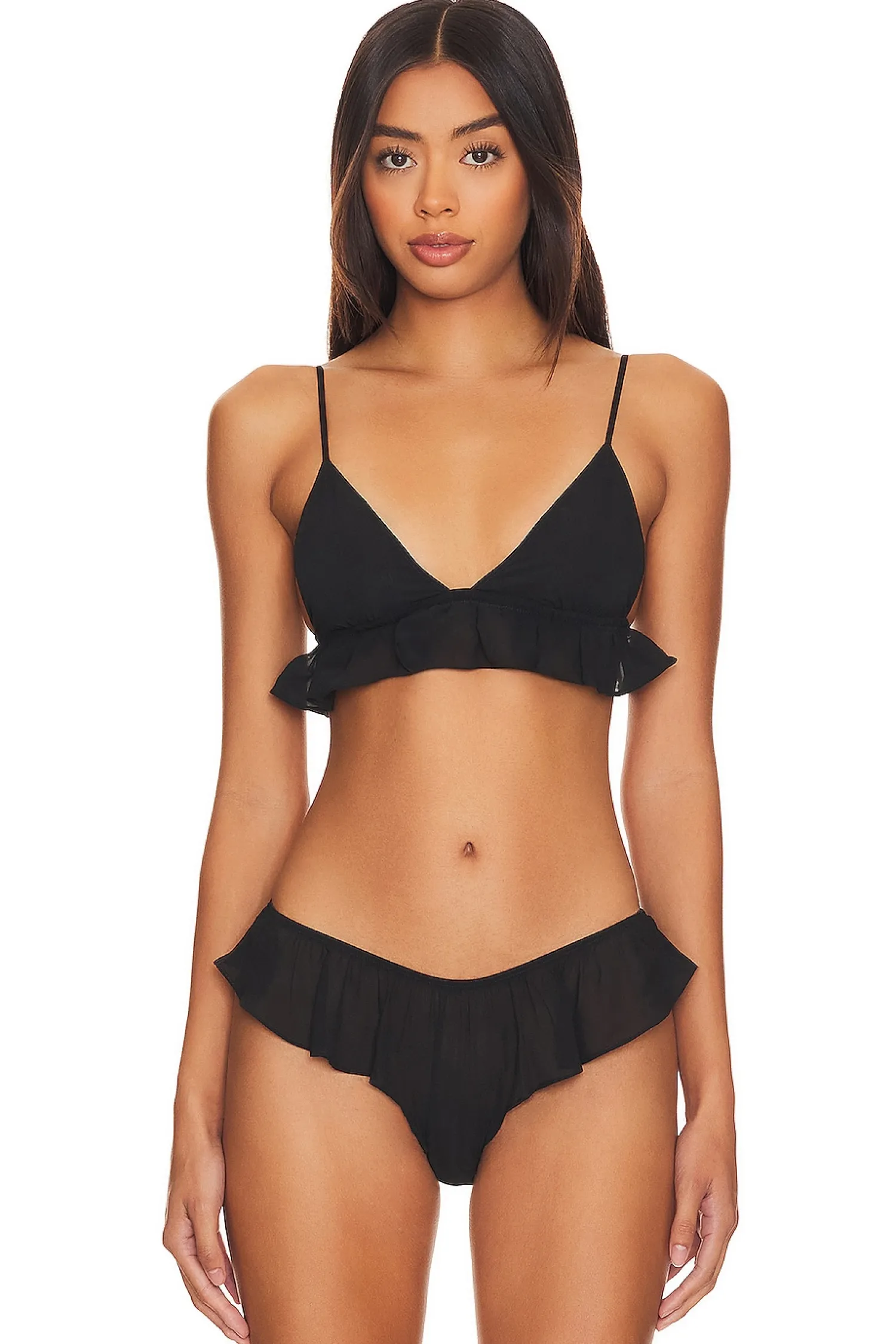 Women fleur du mal Lingerie & Sleepwear>Luxe Flutter Triangle Bra