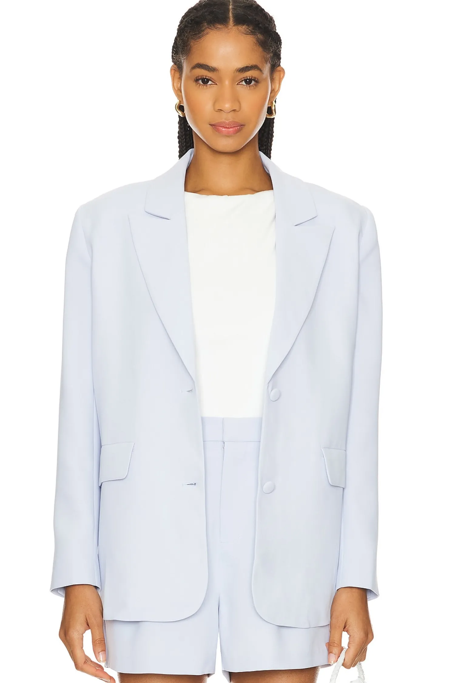 Women Good American Jackets & Coats>Luxe Suiting Boyfriend Blazer