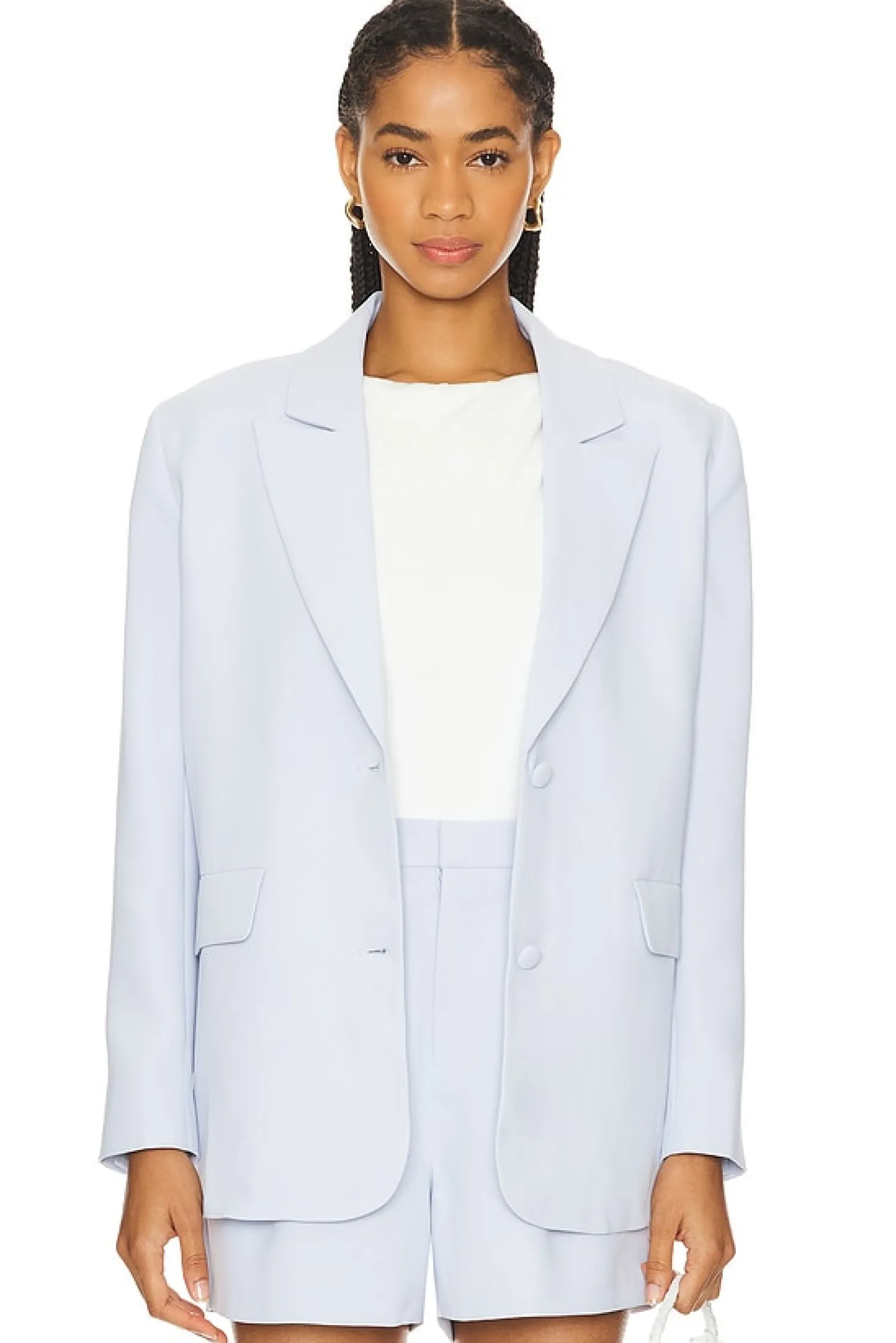 Women Good American Jackets & Coats>Luxe Suiting Boyfriend Blazer