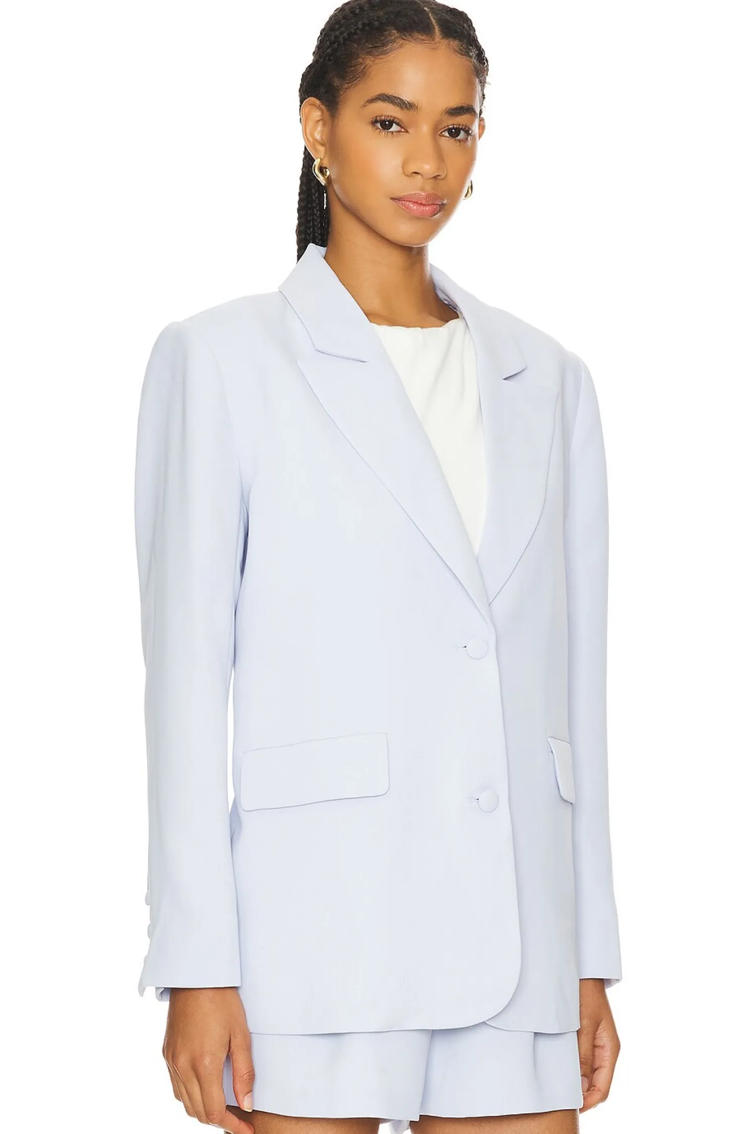 Women Good American Jackets & Coats>Luxe Suiting Boyfriend Blazer